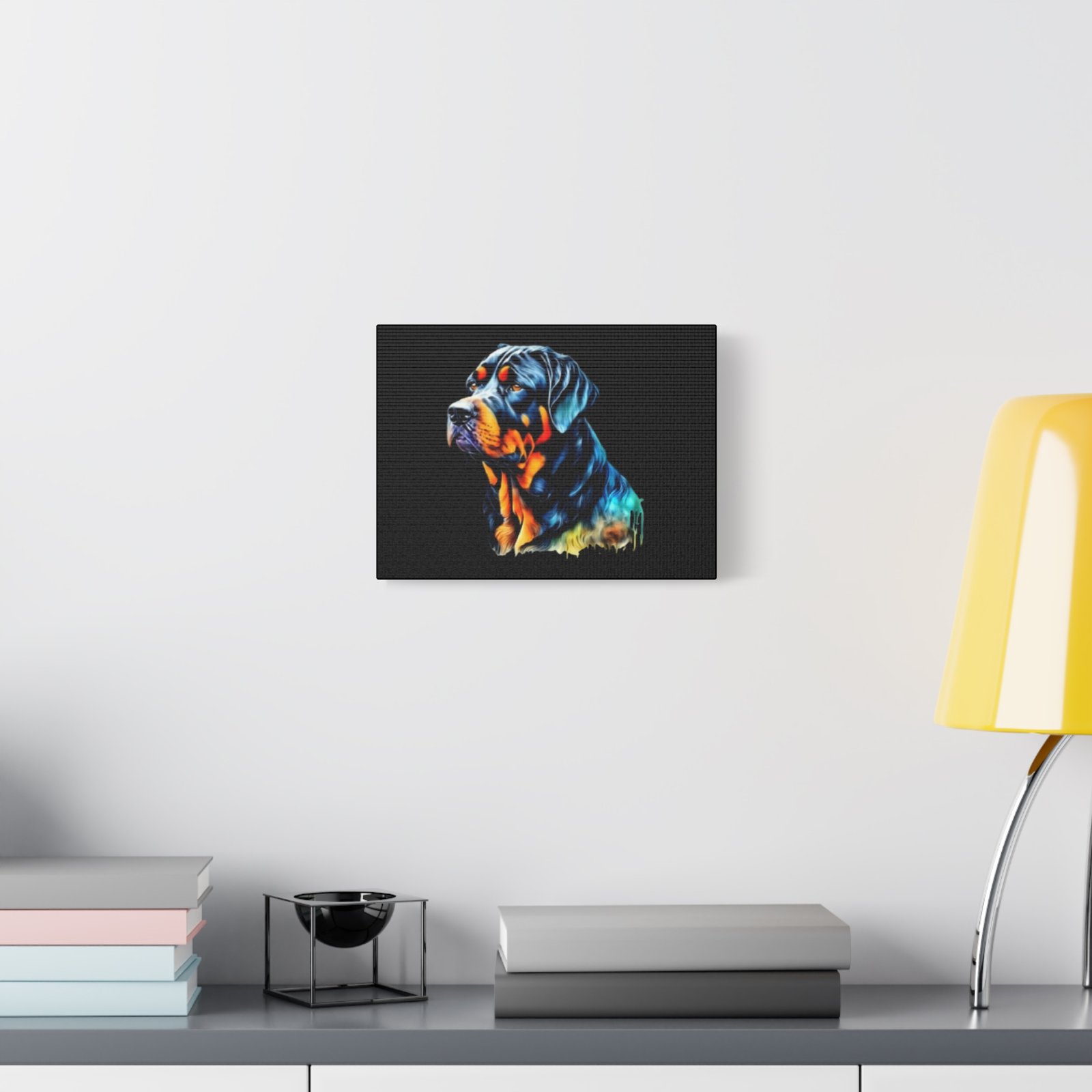 Rottweiller Dog Canvas Art - 1.25" Stretched Matte Print for Pet Lovers - Image 7