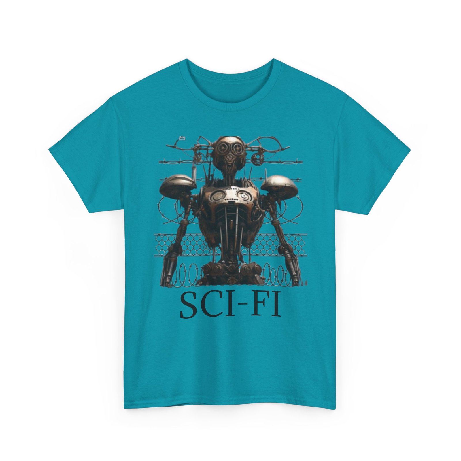 Sci-Fi Robot Futuristic Tee, Unisex Cotton T-Shirt, Geeky Clothing, Perfect Gift for Sci-Fi Lovers, Casual Wear, Unique Graphic Tee - Image 47
