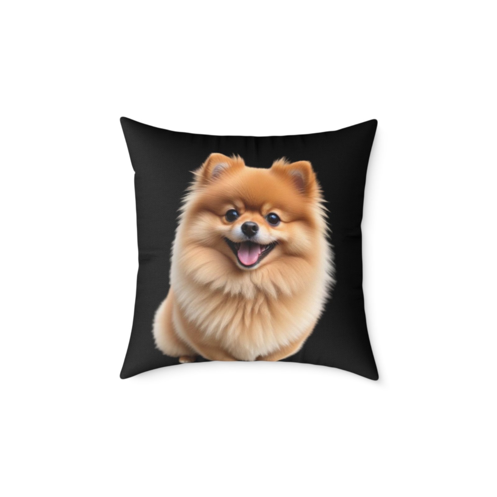 Pomeranian Dog Square Poly Canvas Pillow - Image 9