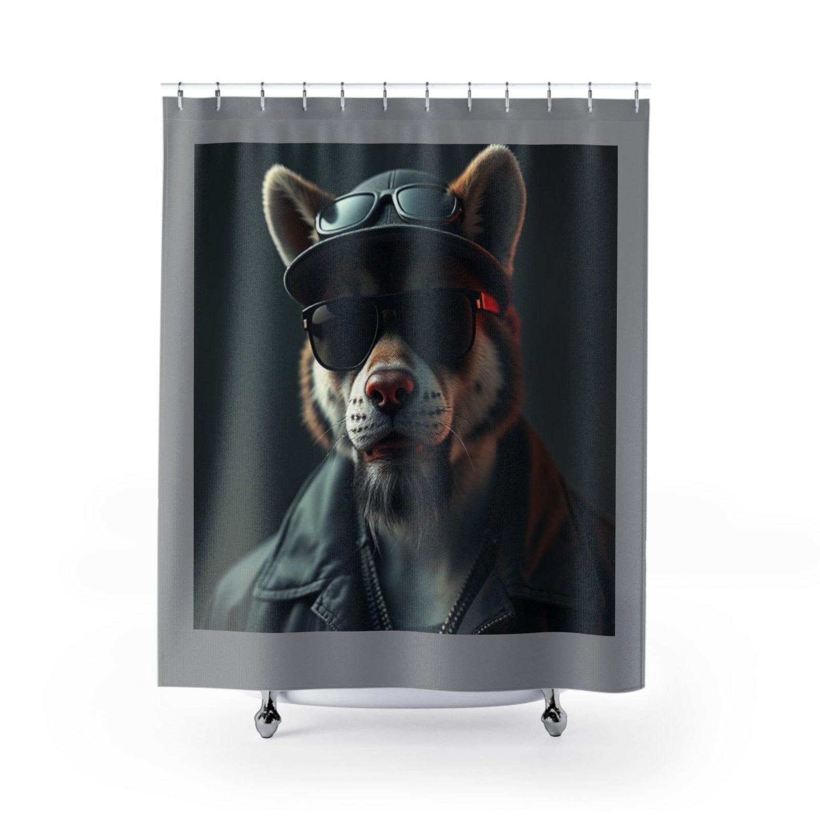 Pet Dog Lover Funny Shower Curtain | Cozy Pet Decor, Dog Lover Gift, Rustic Bathroom Accessory, Home Decoration