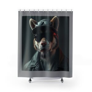 Pet Dog Lover Funny Shower Curtain | Cozy Pet Decor, Dog Lover Gift, Rustic Bathroom Accessory, Home Decoration