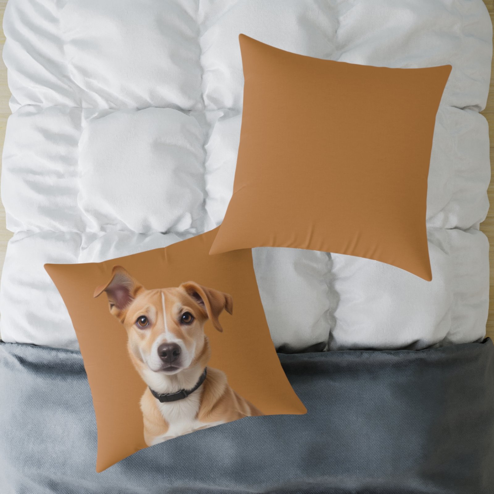 Jack Russell Square Poly Canvas Pillow - Image 20