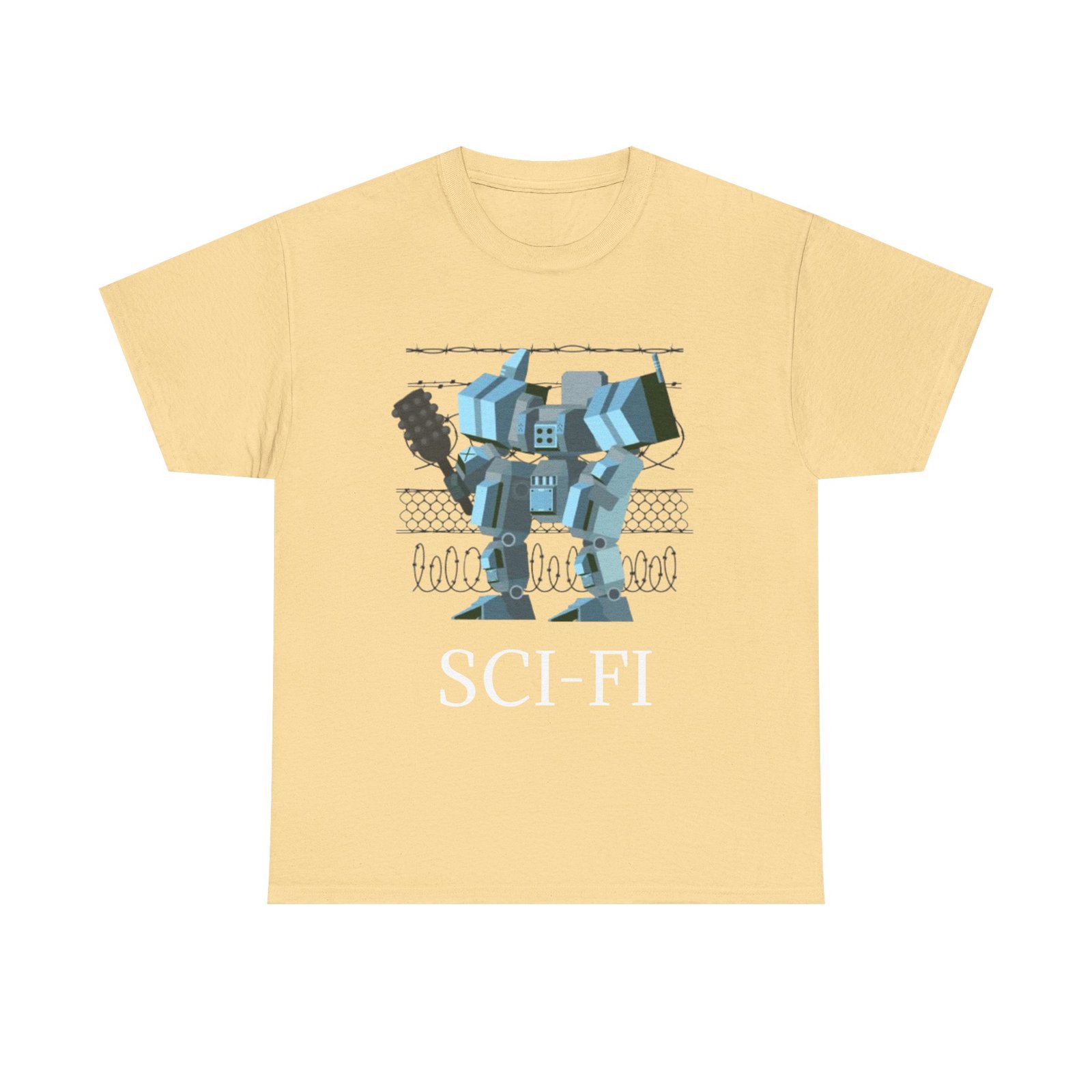 Sci-Fi Robot Futuristic Tee, Unisex Cotton T-Shirt, Geeky Clothing, Perfect Gift for Sci-Fi Lovers, Casual Wear, Unique Graphic Tee - Image 13