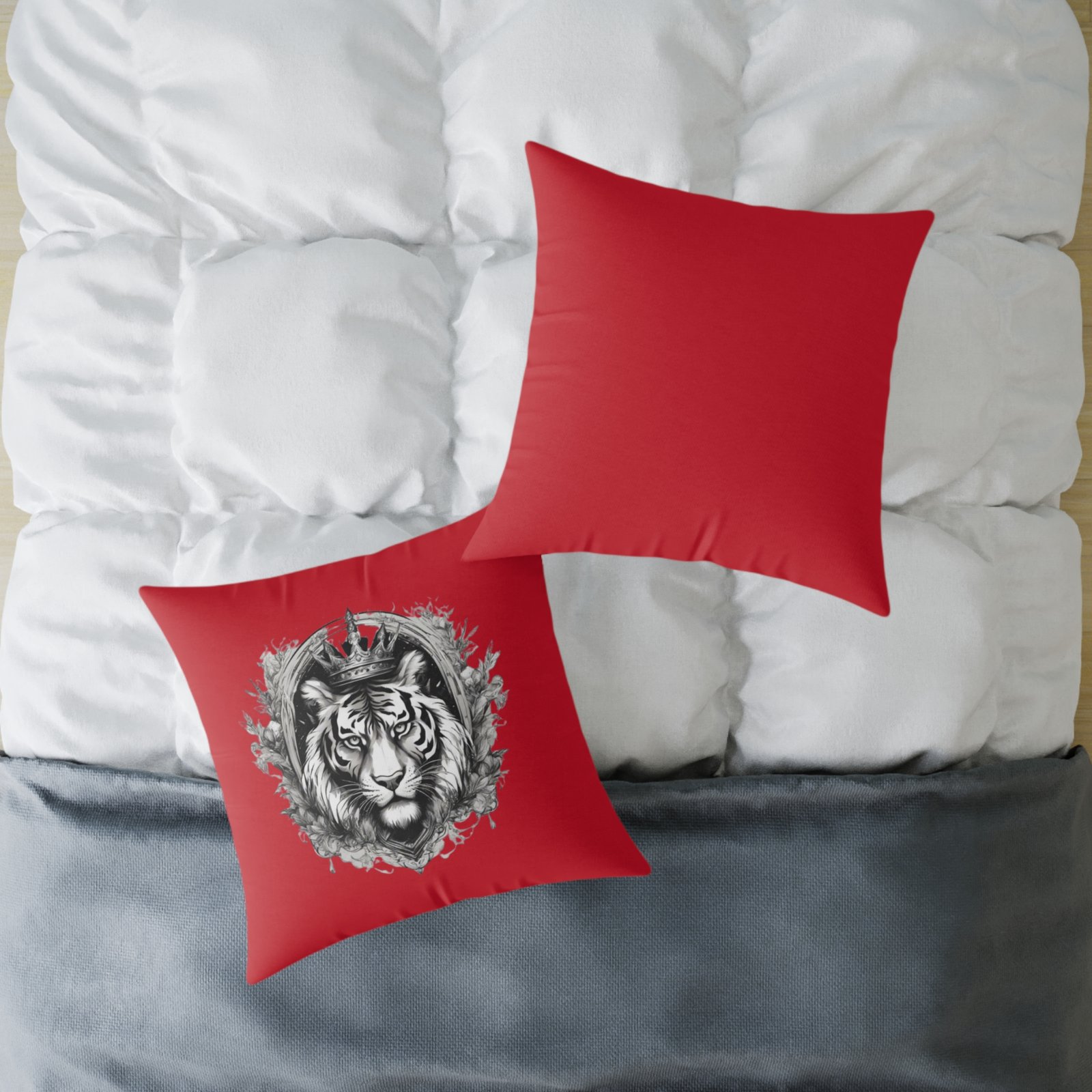 Tiger Square Poly Canvas Pillow - Image 16