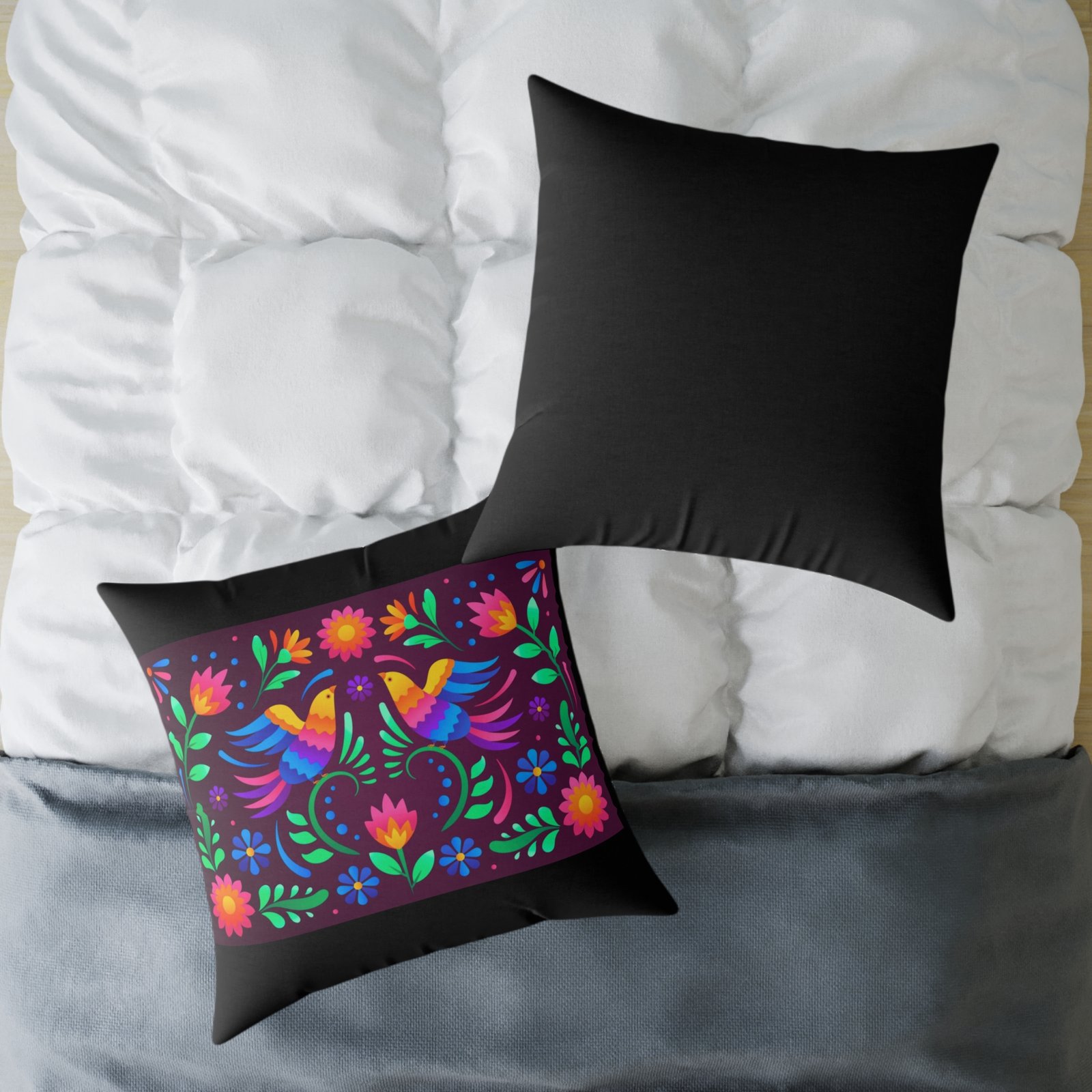Mexico Square Poly Canvas Pillow - Image 20