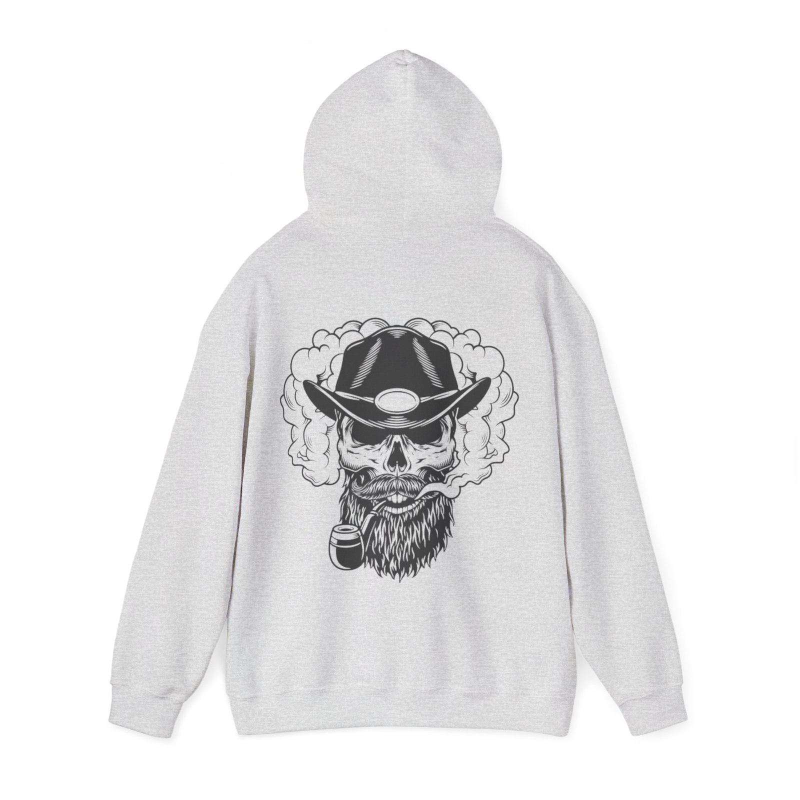 Gangster Skull Tattoo Hooded Sweatshirt. Unisex Heavy Blend™ Hooded Sweatshirt - Image 7