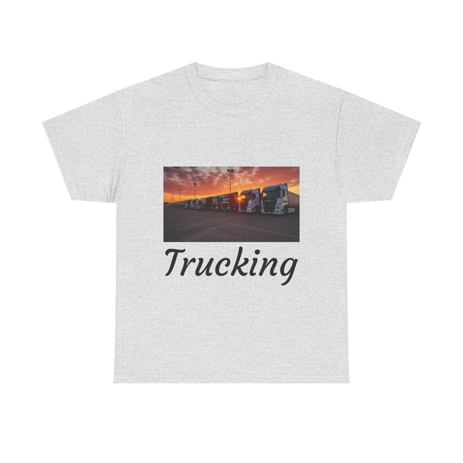 Truckers Lorry Transport Truckers Lorry Unisex Heavy Cotton Tee - Truckers Life, Casual Tee, Truck Driver Gift, Travel Apparel, Road Trip Shirt, Everyday Comfort - Image 5