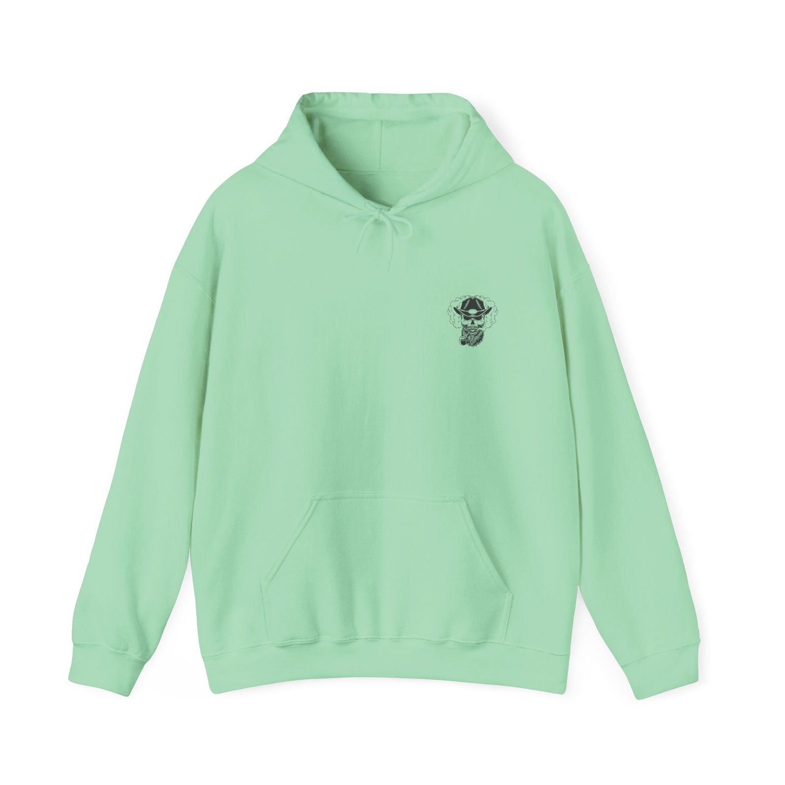 Gangster Skull Tattoo Hooded Sweatshirt. Unisex Heavy Blend™ Hooded Sweatshirt - Image 25