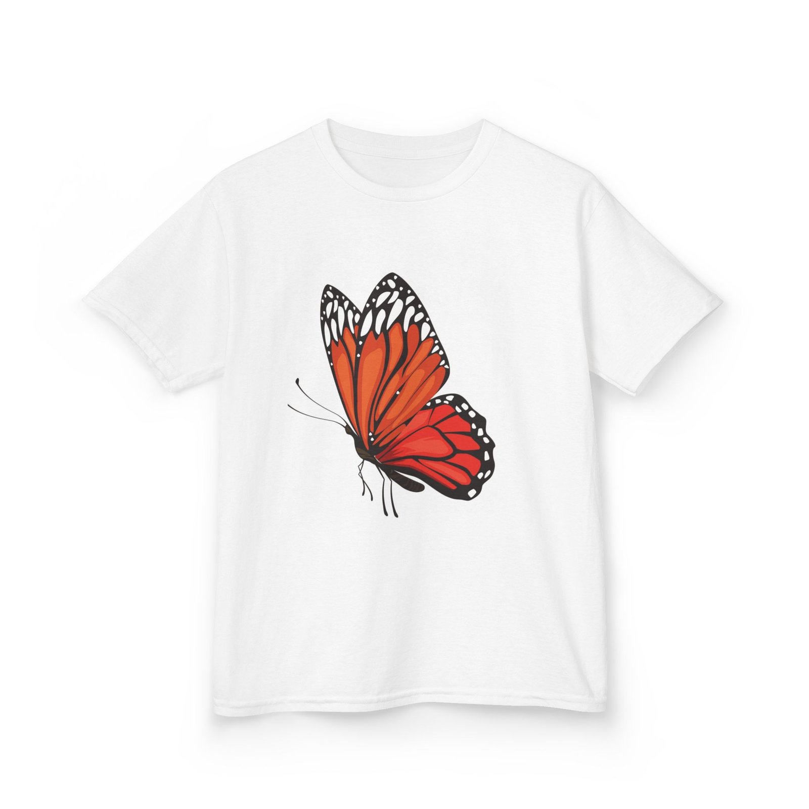 Beautiful Butterfly Prin t Kids Tee G ift .kids tshirt girls tshirt girls top kids tee butterfly gif t holiday T- shirt beach G ift. - Image 3