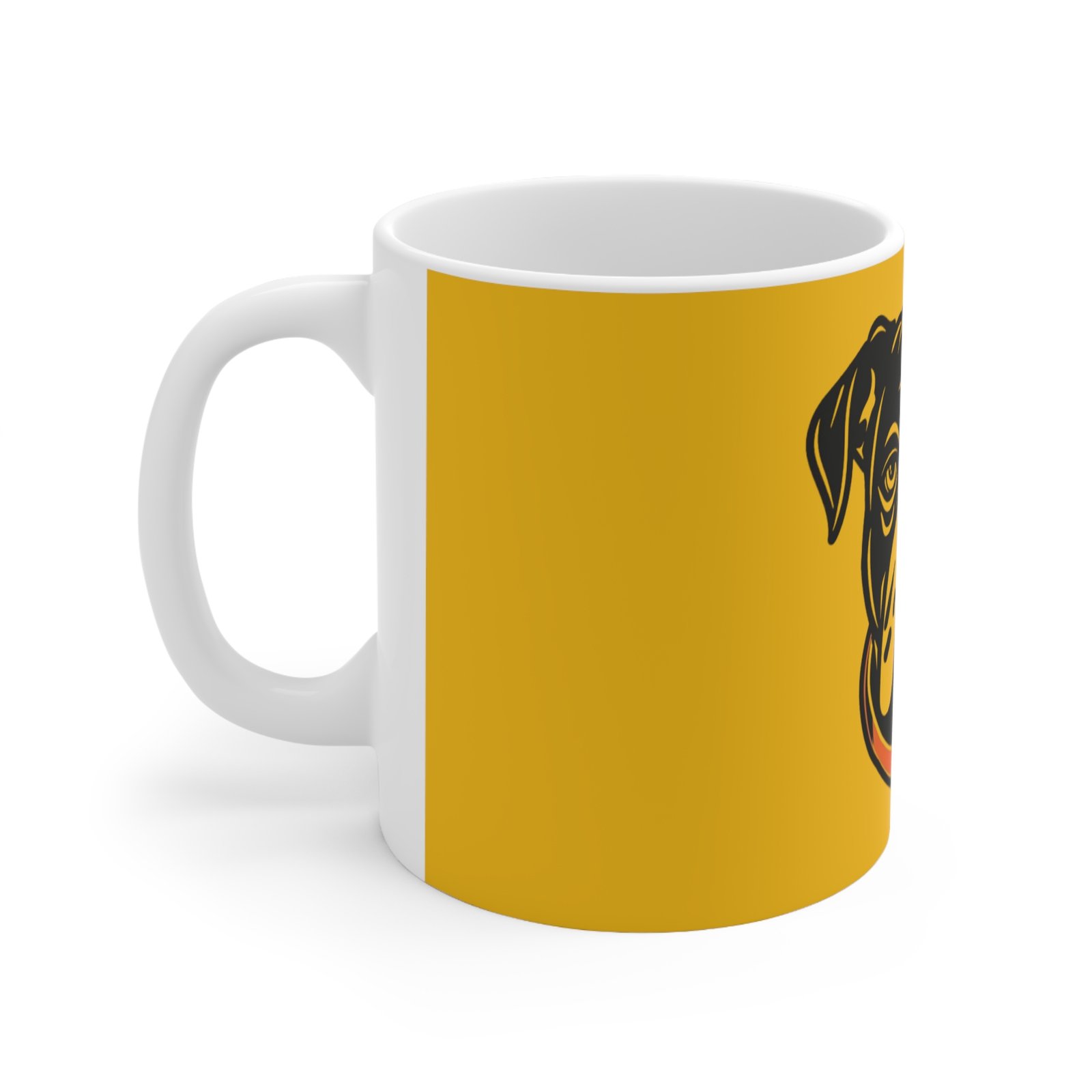 Bull Terrier Ceramic Coffee Cups, 11oz, 15oz - Image 2