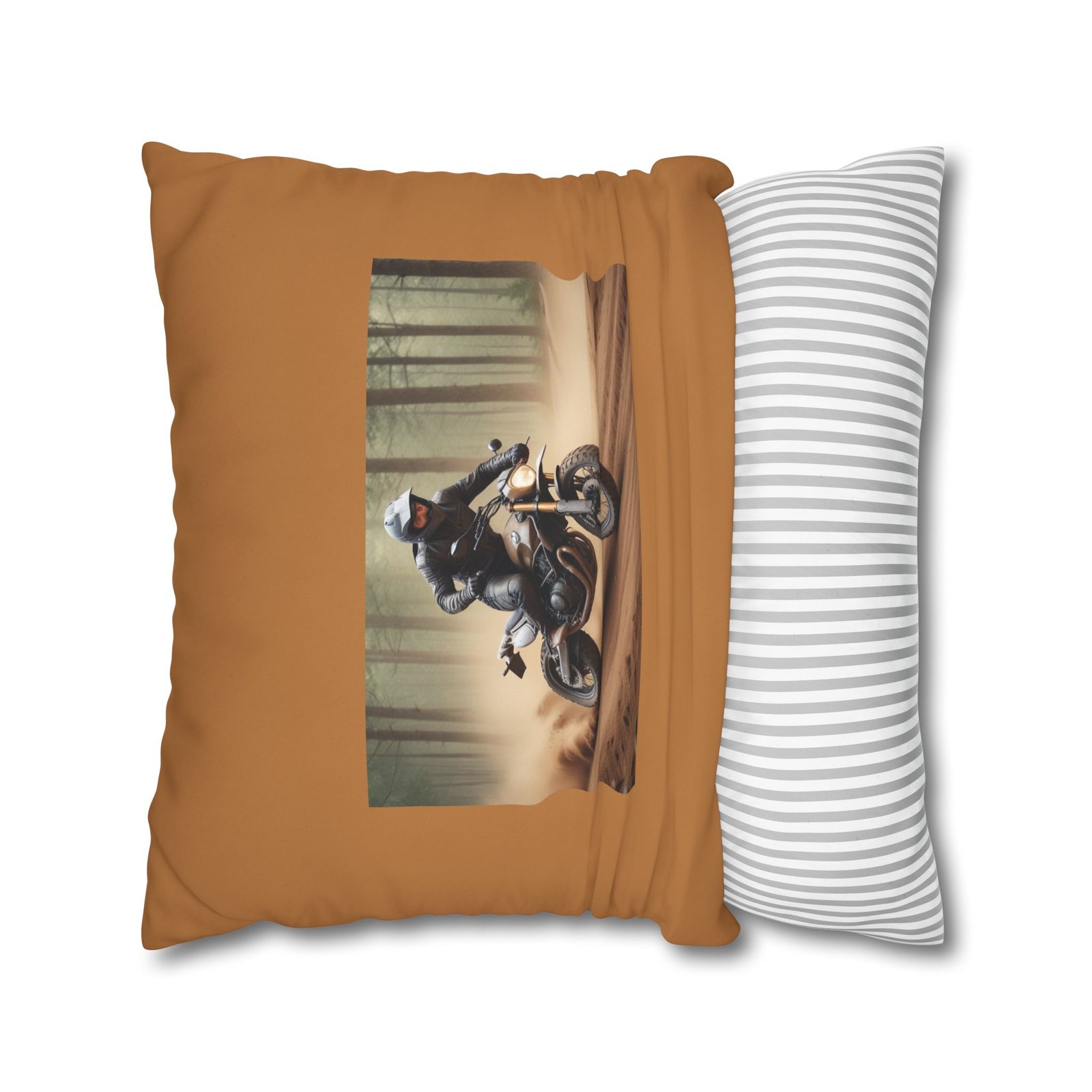 Scrambling Bikes Square Poly Canvas Pillowcase - Image 14