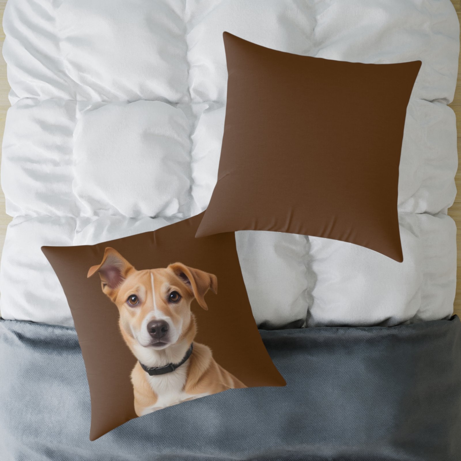 Jack Russell Square Poly Canvas Pillow - Image 20