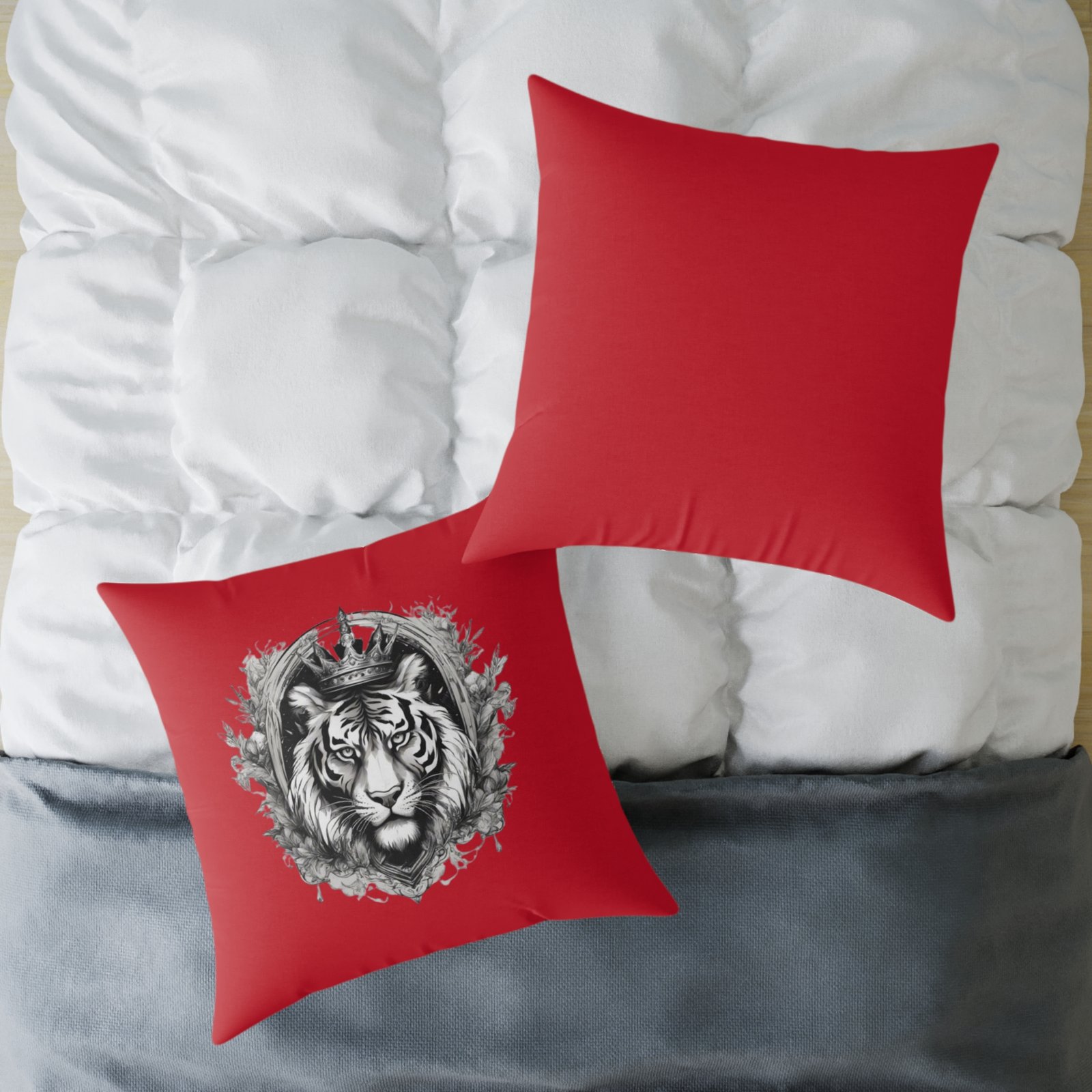 Tiger Square Poly Canvas Pillow - Image 20