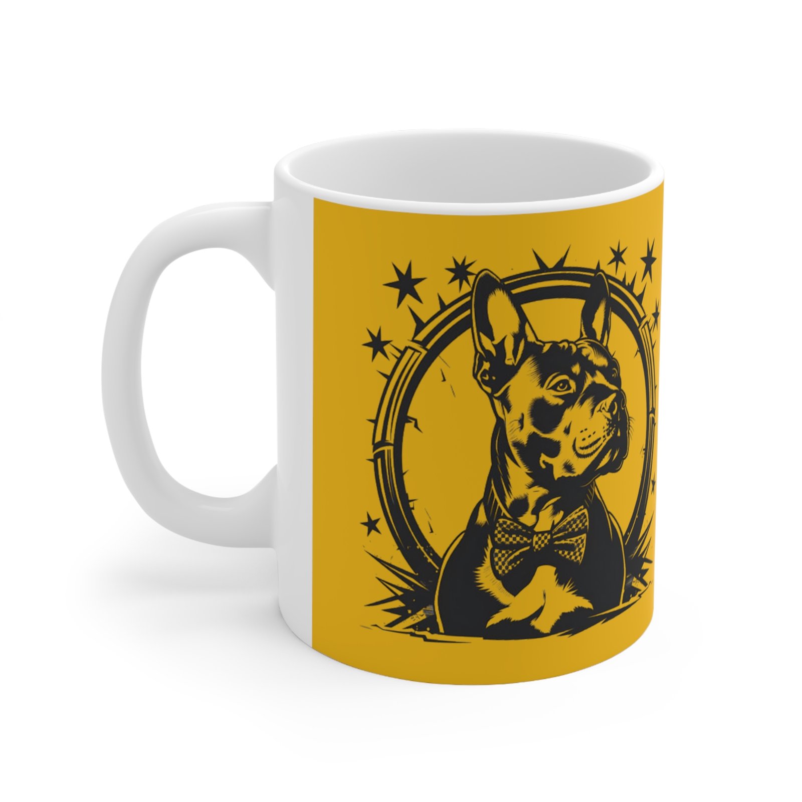 Bull Terrier Ceramic Coffee Cups, 11oz, 15oz - Image 2