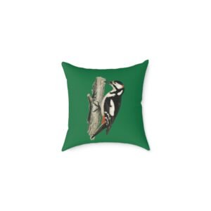 Bird Design Square Poly Canvas Pillow