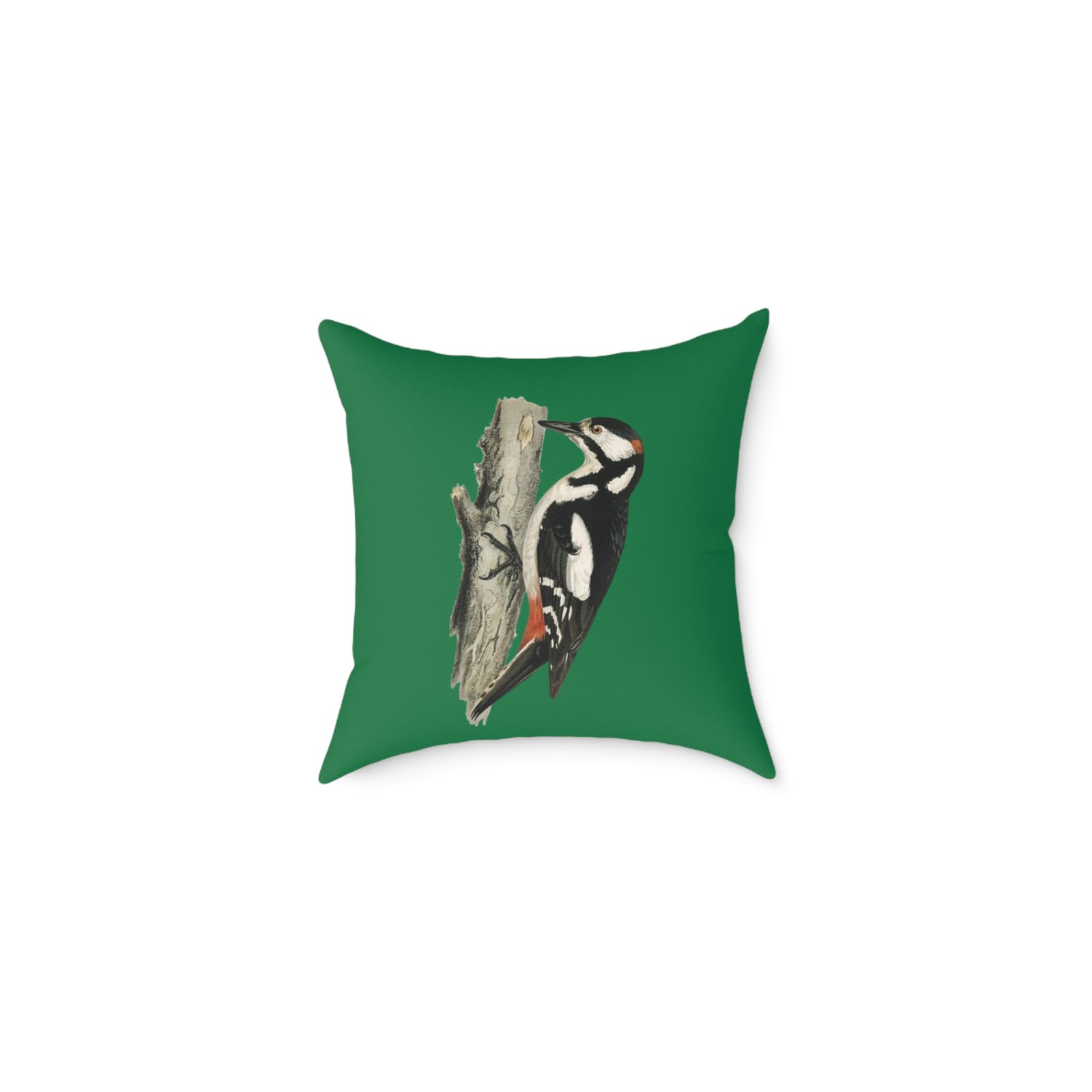 Bird Design Square Poly Canvas Pillow
