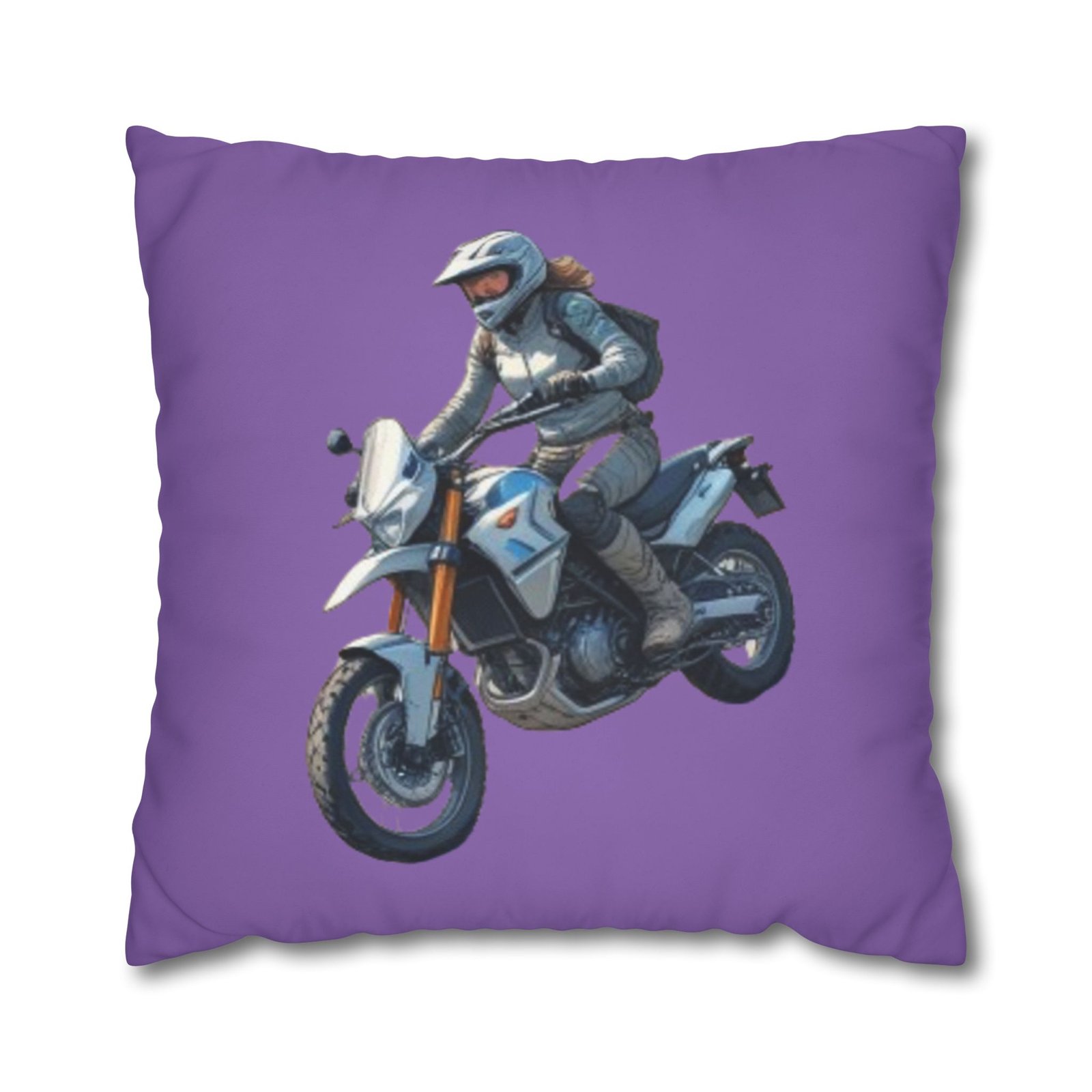 Scrambling Bikes Square Poly Canvas Pillowcase - Image 17