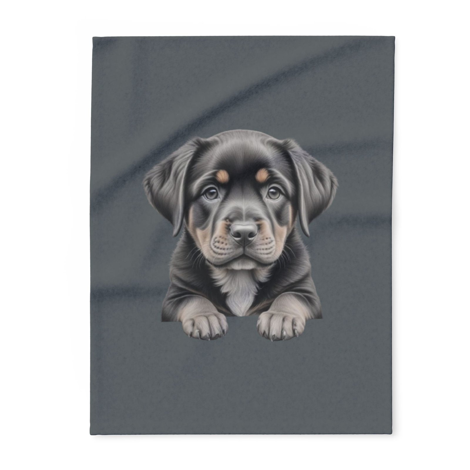 Rottweiller Puppy Arctic Fleece Blanket