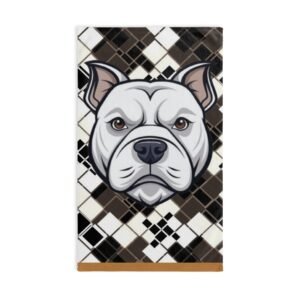 Terrier Plaid Hand Towel, Dog Lover Gift, Kitchen Decor, Pet Accessories, Unique Home Decor, Holiday Gift Idea