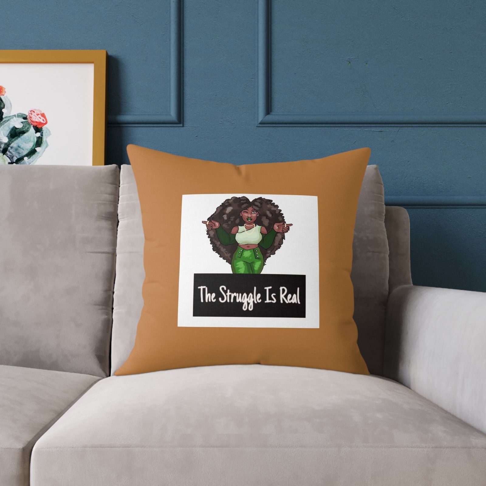 Funny Quote Keeping It Real Poly Canvas Pillow Cushion 08 - Image 11
