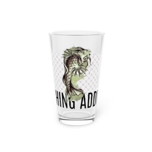 Fish Fishing Water Sports  Glass Pint Glass, Unique Beer Glass, Funny Gift for Fisherman, Independence Day Drinkware, Perfect for Summer BBQs