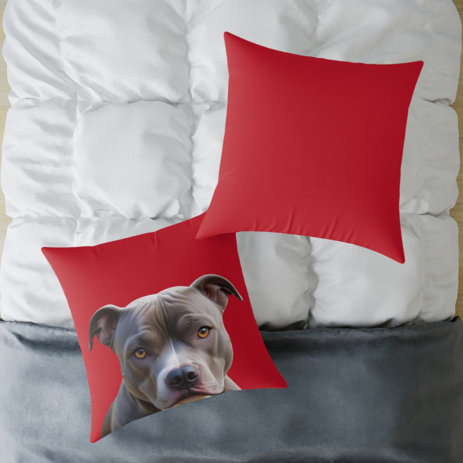 Staffordshire Bull Terrier Square Poly Canvas Pillow - Image 20