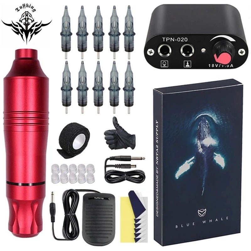 Exclusive For Cross-border Mini Tattoo Power Tattoo Pen Set Pen Motor Tattoo Machine Set Printer Set - Image 3