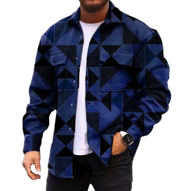3D Digital Printing Coat Autumn Fashion Casual Men's Jackets Shirt - Image 4