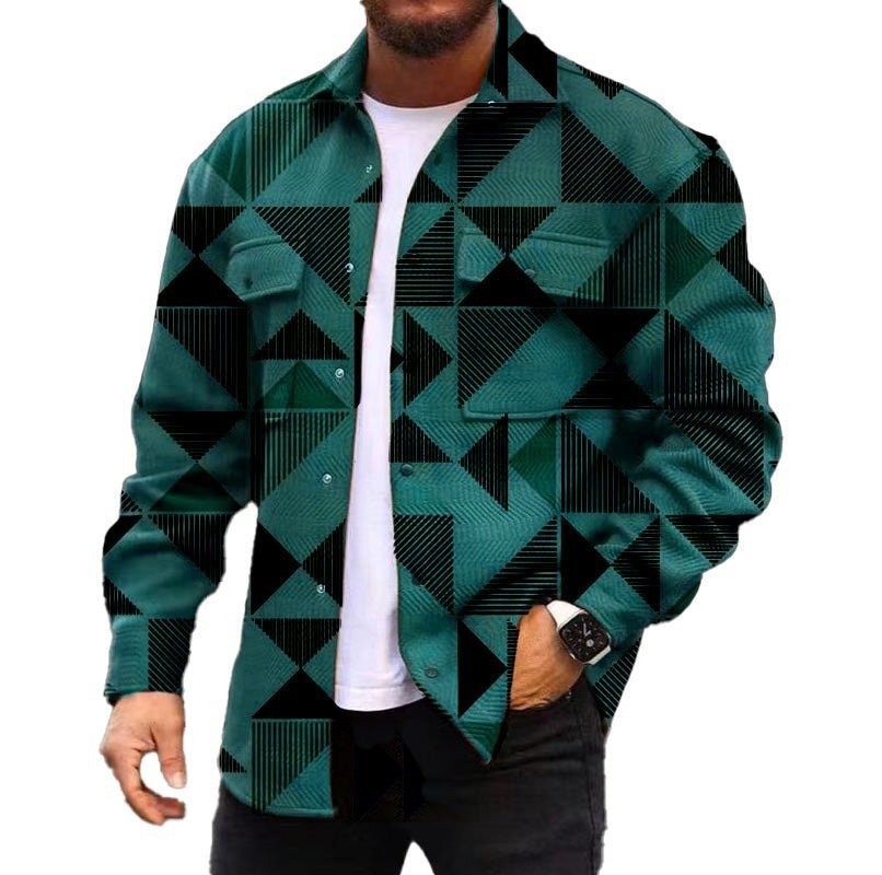 3D Digital Printing Coat Autumn Fashion Casual Men's Jackets Shirt - Image 2