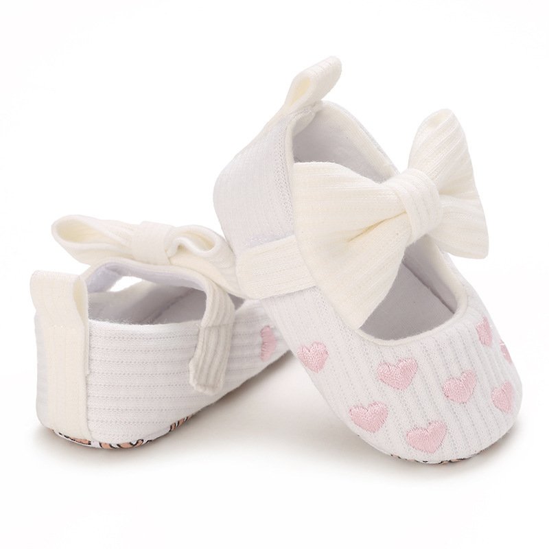 0-1 Years Old Baby Cotton Love Pattern Princess Baby Toddler Shoes - Image 9