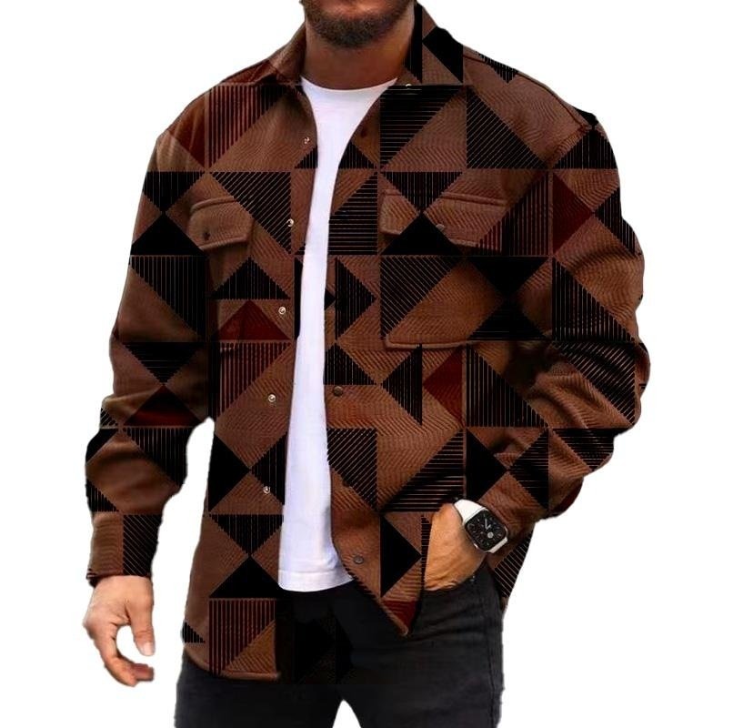 3D Digital Printing Coat Autumn Fashion Casual Men's Jackets Shirt - Image 7