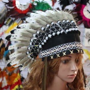 Indian Style The Wildling Horde Feather Headwear Ball Performance Props