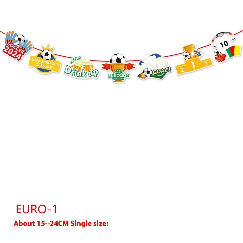2024 European Cup Football Hanging Flag Club Football Party Decoration String Flags - Image 6