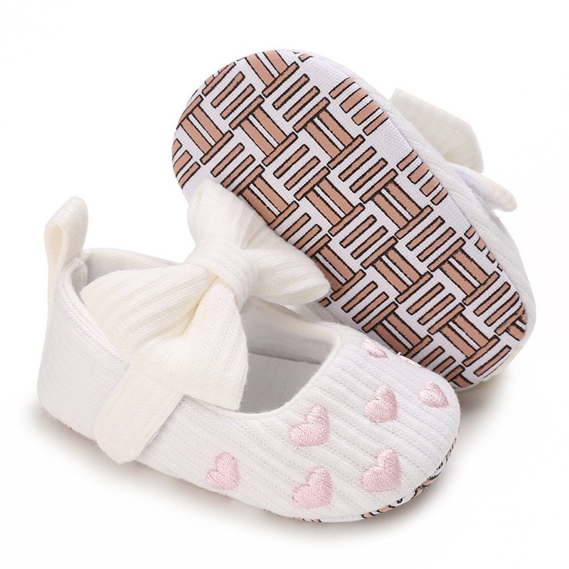 0-1 Years Old Baby Cotton Love Pattern Princess Baby Toddler Shoes - Image 10