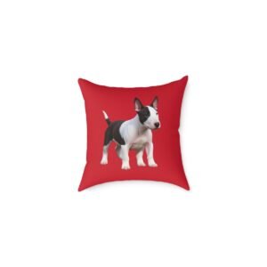 English Bull Terrier Square Poly Canvas Pillow