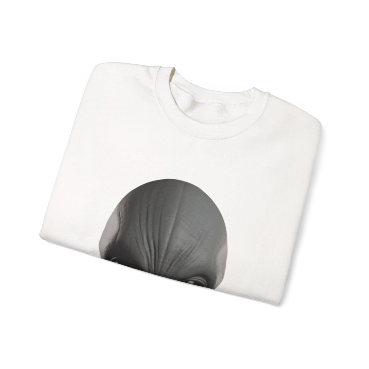 C ute A lien Pr in t Unise x Heavy Blend™ Crewneck Sweatshirt Alien Hoodie , Cute Alien Gif t, Sweater, Unique Sweatshirt, prin t Hoodie. - Image 3