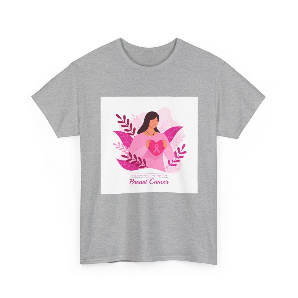 Breast Cancer Awareness Unisex Heavy Cotton Tee - Image 19
