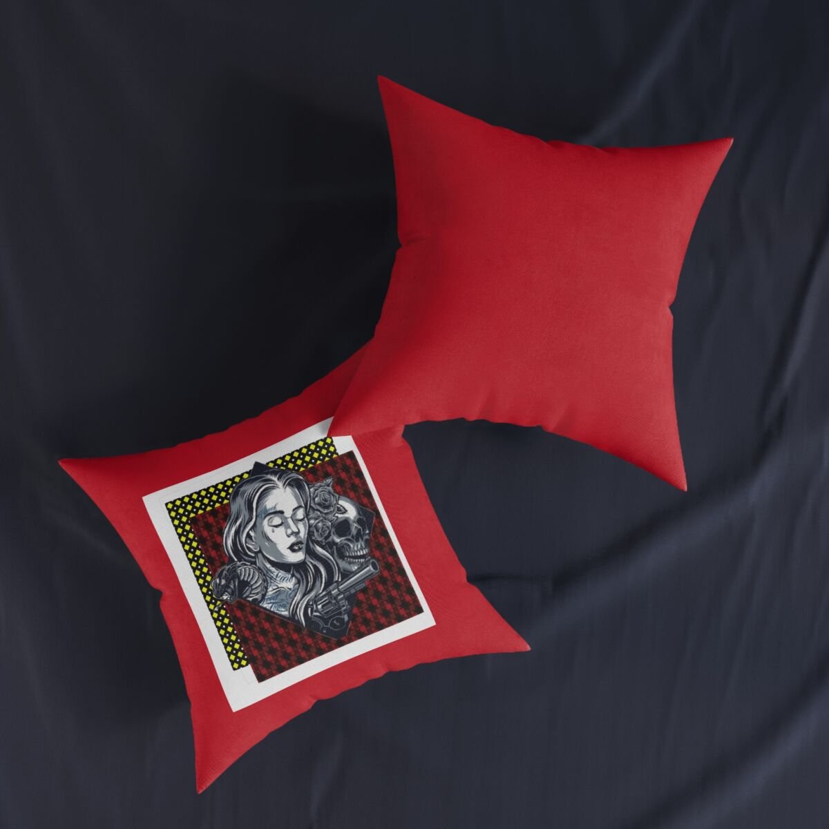 Tattoo Art Square Pillow - Image 7