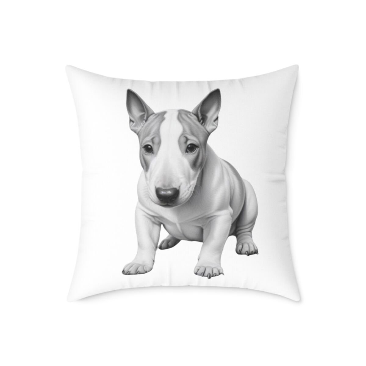 English Bull Terrier Square Poly Canvas Pillow - Image 13