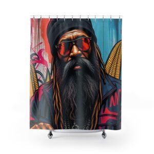 Shower Curtains - Cartoon Ethnic Graffiti Art
