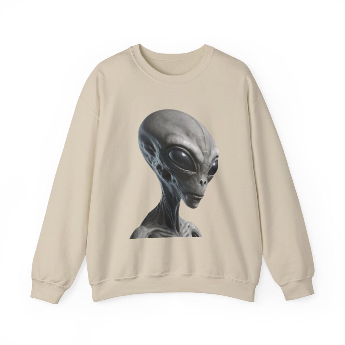 A lien Sweater, Retro A lien Graphic Unique Prin t Sweatshirt, Unise x, Heavy Blend™ Crewneck Sweatshirt Crewneck Cu te A lien Gif t, - Image 5