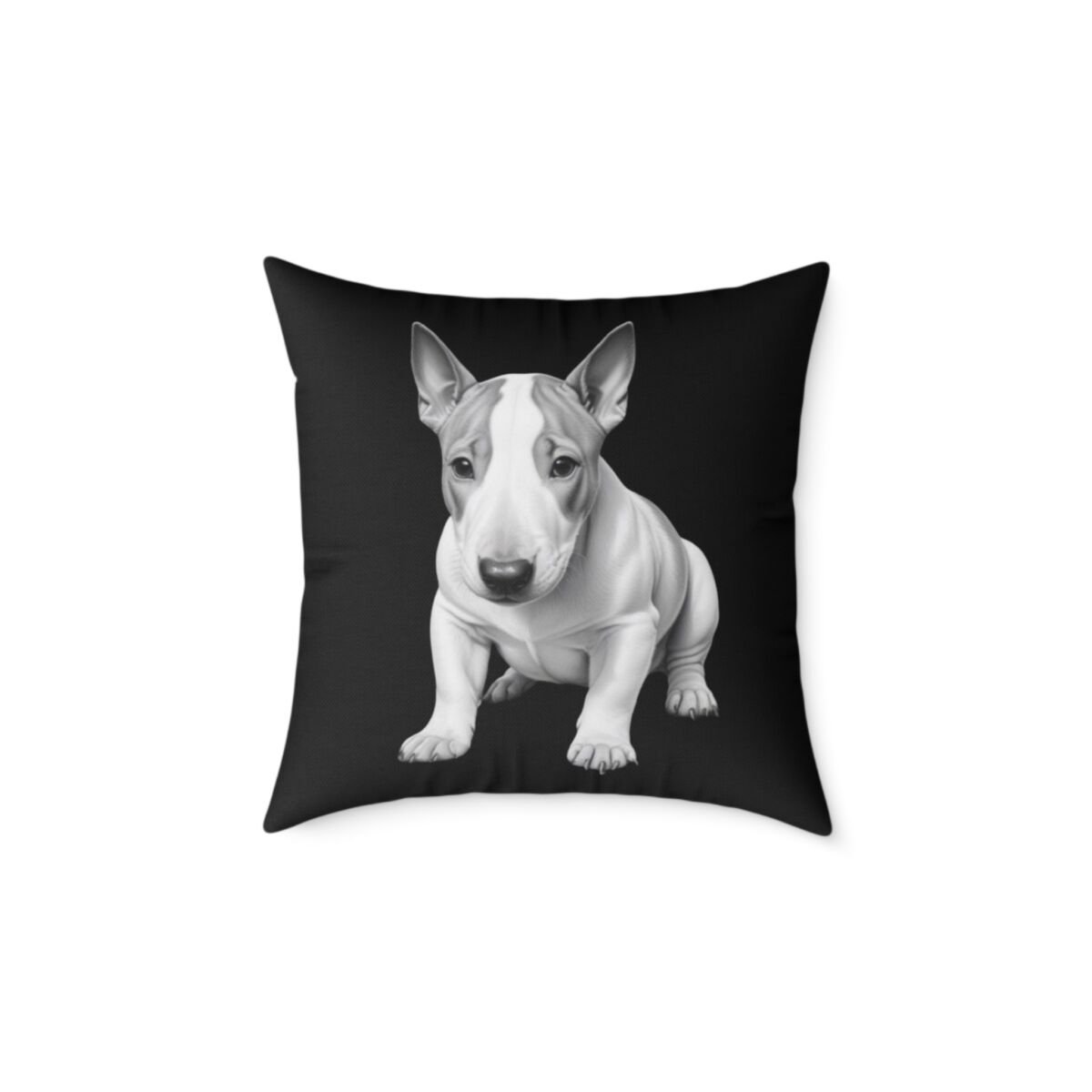 English Bull Terrier Square Poly Canvas Pillow - Image 9
