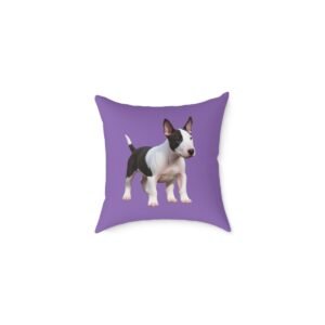 English Bull Terrier Square Poly Canvas Pillow