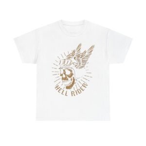 Skeleton Rider Unisex Heavy Cotton Tee - Perfect for Motorcycle Enthusiasts