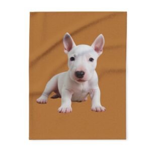 English Bull Terrier Puppy Arctic Fleece Blanket 08