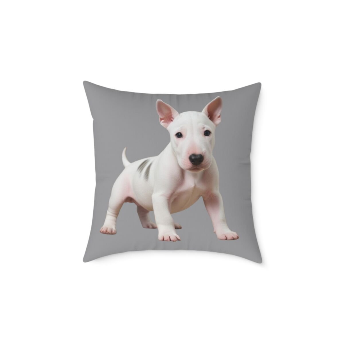 English Bull Terrier Square Poly Canvas Pillow - Image 9