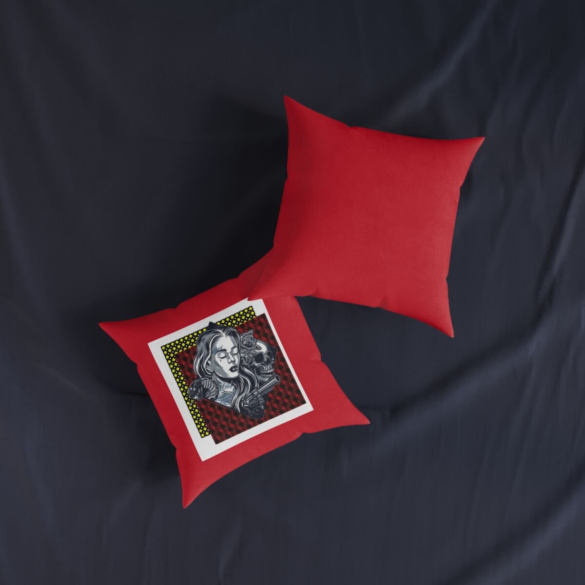 Tattoo Art Square Pillow - Image 11
