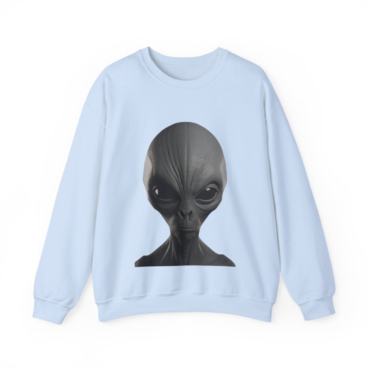 C ute A lien Pr in t Unise x Heavy Blend™ Crewneck Sweatshirt Alien Hoodie , Cute Alien Gif t, Sweater, Unique Sweatshirt, prin t Hoodie. - Image 37