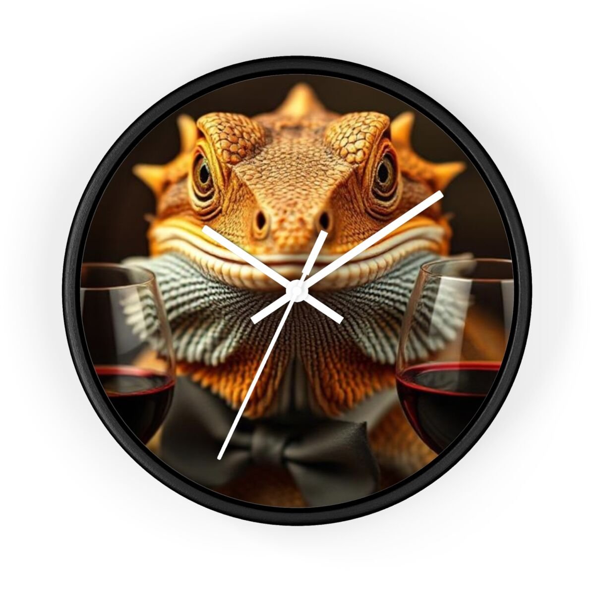 Wall Clock - Bearded Dragon Chamelion Gecko Water Dragon iguana Design - Image 4