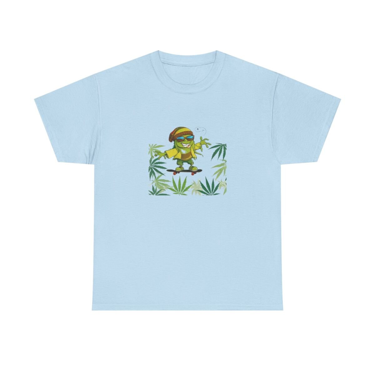 Cannabis Leaves Unisex Heavy Cotton Tee 08 - Image 17
